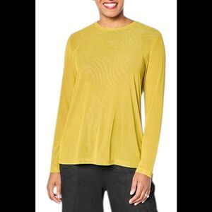 WynneLayers Women's Printed & Solid Mesh Top Chartreuse Combo - Regular